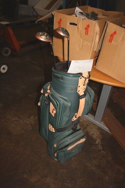 Golftaske, med 2 køller, 5 og 7, Yamato