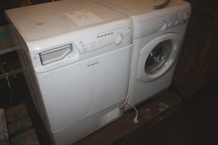 2 vaskemaskiner, Ariston ASL 70 C og AVL 169