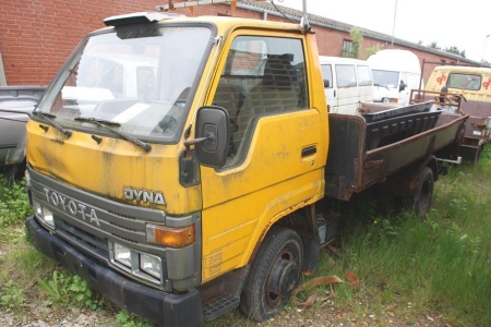 Pick-up truck, Toyota Dyna, T3500, L1600. KM 150455. No papers. Cannot start. Condition unknown