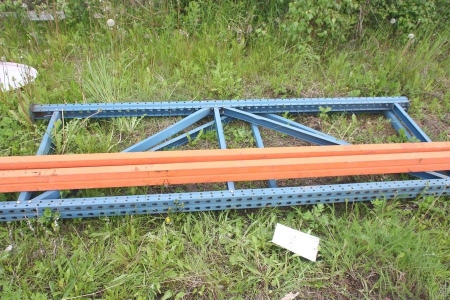 Pallet racking, separated, 2 sides, height approx. 2500 mm, 2 strings, length approx. 2750 mm