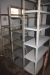 2 x 3-compartment locker + steel rack + 3 stainless steel shelves