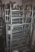 4 Bread trolleys, 7 levels for each trolley, W 240 x D60 x H 160 cm