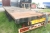 Straw Trailer, 3 axles, wooden base. No papers