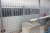 Galvanized gate, fixed part, length approx. 5000 mm. Moving part, length approx. 5000 mm. Height approx. 2000 mm