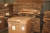 Pap container, B109 L120 H100 – ca. 40 stk. Incl. træpaller til hver container (samlet og usamlet)