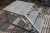 Galvanized stair landing. Unused. 3 step height for landing approx. 540mm. Can be fitted with transport wheels (which can be purchased separately from the seller)