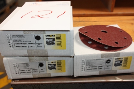 3 x boxes abrasive discs, 150x18 mm, P64E, 80 x 50