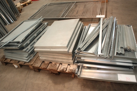 Dele for stålreol, Bito. Hylder, 200 kg, 1000 x 800 mm + hylder 1300 x 500 mm + hylder 1000 x 600 mm