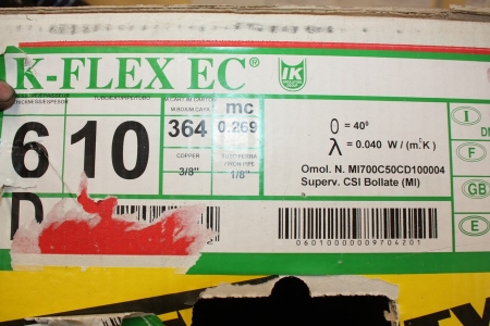 1 box pipe insulation, K-Flex EC
