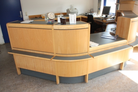 Reception Desk. Papers not included