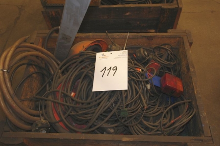 Pallet with various cable, etc.