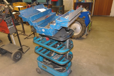 Tool Trolley + toolbox with content