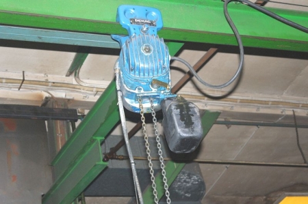 Electric hoist, Demag, 250 kg + trolley