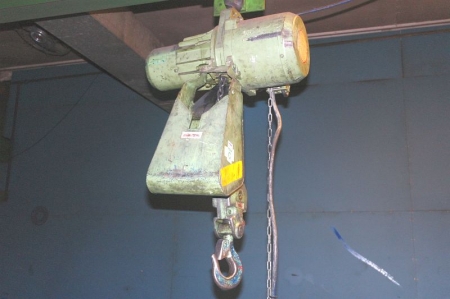 Electric hoist, Stahl, 1250 kg + trolley
