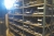 6 span steel shelving, without content