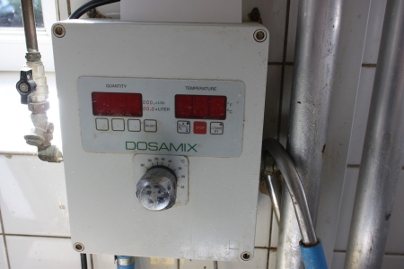 Dosamix the water volume and temperature