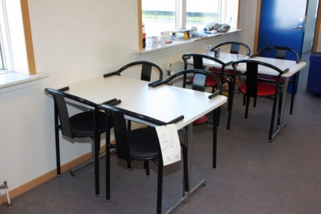 8 canteen tables + 24 canteen chairs