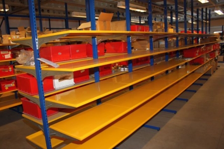 11 sections steel shelving