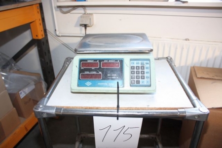 Elec Counting Scale + trolley