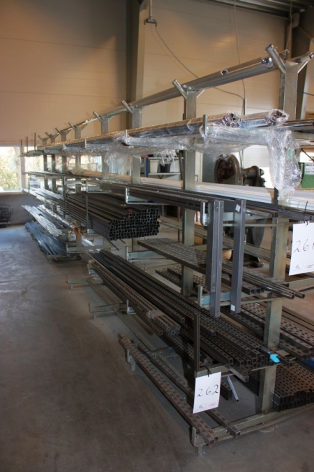 Qty of 2 4-sections cantilever racks