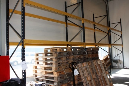 3 sectons pallet rack, type 40B, 2775 mm, max. capacity, pair: 1535 kg