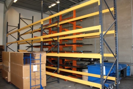 3 sectons pallet rack, type 40B, 2775 mm, max. capacity, pair: 1535 kg