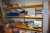17 sections wall-mounted metal shelving