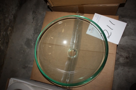 Glass bowl without overflow, clear glass, round, ø approx. 430 mm