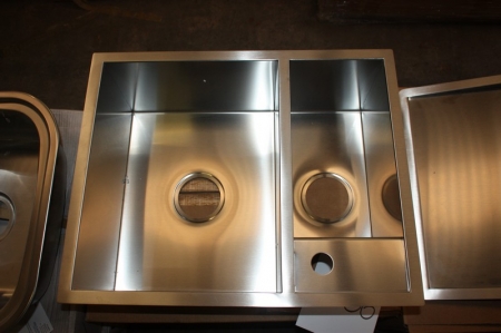 Stainless steel sink, Square BL 1.5, external dimensions approx. 590x480 mm