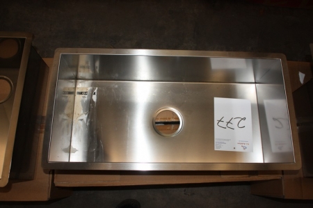 Stainless steel sink, Steel Hour, model PR1VP-F 720th Exterior dimensions approx. 760x380 mm