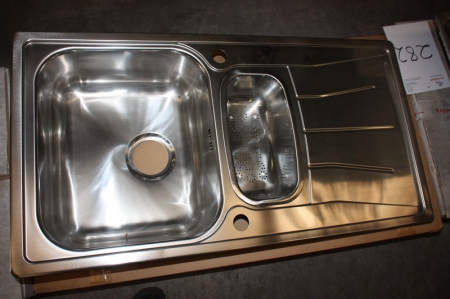 Stainless steel sink, Reginox Diplomat, 1.5 KGOKG, 2xKRG, outside dimensions approx. 950x500 mm