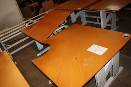 Desk, used, manual height adjustable