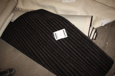 2 x håndlavet indisk tæppe, Trojka, black. Dimension ca. 140 x 200 cm