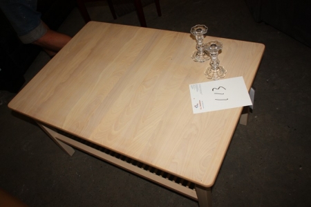 Coffee table, beech, laquer finish. Dimension approx. 68 x 99 cm