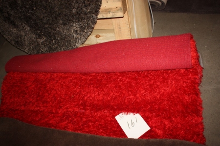 2 x tæpper, Moonlight, rød, dimension 160  230. 100 % polyester
