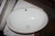 Håndvask, keramisk, hvid. Sottopiano Oval, ca. mål: 560 x 410 mm. Dybde ca. 210 mm. Underlimning