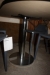 Dining table, melamine, round corners. Dimension approx. 1400 x 800 mm. Steel legs