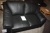 2 seater sofa, leather, black