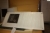 Bordplade med underlimet stålvask, dimension ca. 165 x 70 cm