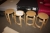 4 adult stools. Unassembled. Archive photo