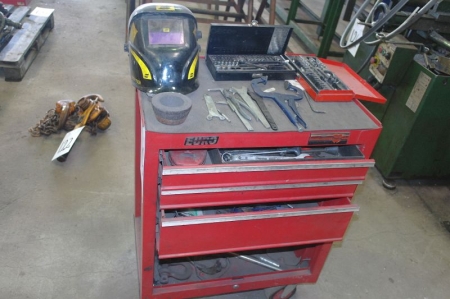 Euro tool trolley with content