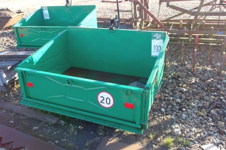 Carrying Case 3-point linkage of the tractor. 360 kg