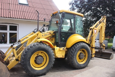 Backhoe, New Holland LB 115 - 4PS. Year 1999. Hours: 4245. 4-in-1 bucket + levelling shovel