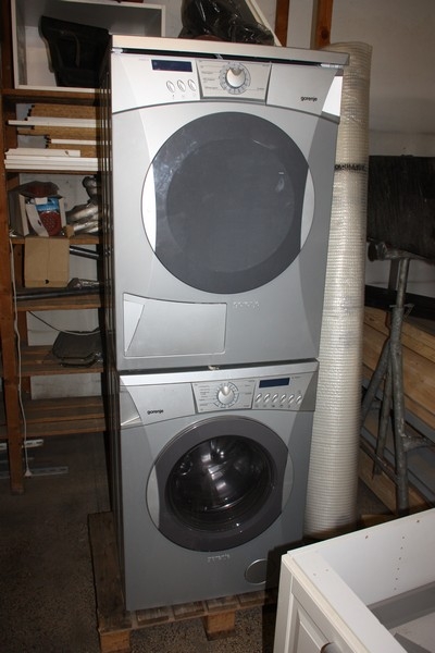 Washer and dryer, Gorenje. Base cabinet