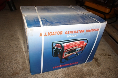 Generator, Alligator HH 6500XA. Ubrugt i original emballage