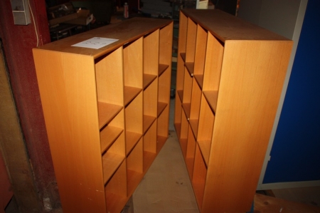 2 bookshelves + filing cabinet