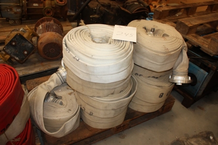 Pallet with fire hoses, ca. 11 pcs., Unused