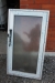Window, plastic, frosted glass, unused. Frame size: Width: 62 cm. Height 112.50 cm