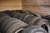Approximately 70 assorted truck tires, used + various tires, used
