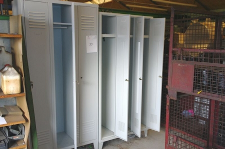 2 x 3 compartment lockers